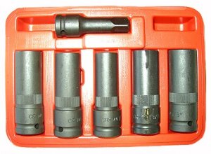 6 Pcs Thinwall Deep Impact Socket Set