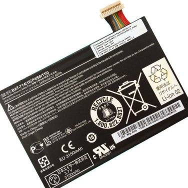 New laptop Battery for Acer Iconia A110 series BAT-714, (1ICP4/68/110), KT.0010G.001 3.7V 3420mAh