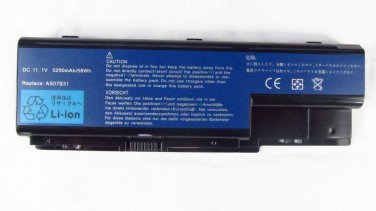 New Battery for Acer BT-00807-015, ICK70, ICL50, ICW50, ICY70, JDW50, LC-BTP00-007 11.1V 5200mAh