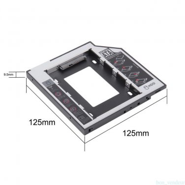 9.5mm SATA HDD SSD Hard Drive disk Caddy/Bracket for Lenovo IdeaPad Z50-70 Y500 Y510p