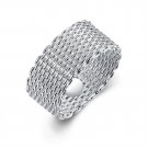 Sterling Silver Woven Mesh Ring