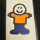 319_M_6 Painting Boy 14.5 x 22 cm