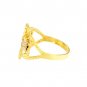 14K Tri-Color Gold Leaf Women's Ring Size 7.5