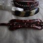vintage 1960s 70s hair clips slides