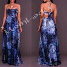 MainLady blue halter dress