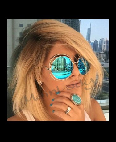 Round mirrored shades
