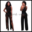Black halter jumpsuit