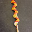 Orange Zig Zag Thread Bracelet