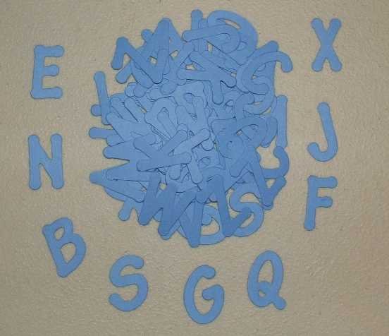 Scrapbooking Sizzix Lollipop Alphabet - Primary Blue