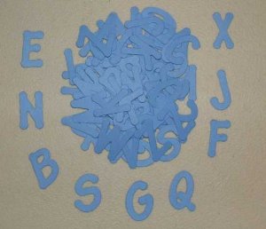 Scrapbooking Sizzix Lollipop Alphabet - Primary Blue