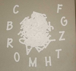 Scrapbooking Sizzix Lollipop Alphabet - White