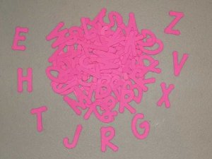 Scrapbooking Sizzix Lollipop Alphabet - Bright Pink