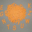Scrapbooking Sizzix Lollipop Alphabet - Bright Orange