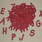 Scrapbooking Sizzix Lollipop Alphabet - Burgundy