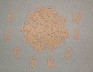 Scrapbooking Sizzix Lollipop Alphabet - Tan