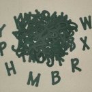 Scrapbooking Sizzix Lollipop Alphabet - Hunter Green
