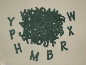 Scrapbooking Sizzix Lollipop Alphabet - Hunter Green