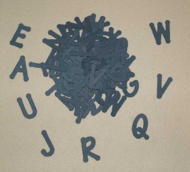 Scrapbooking Sizzix Lollipop Alphabet - Navy Blue