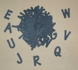 Scrapbooking Sizzix Lollipop Alphabet - Navy Blue
