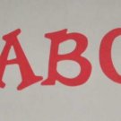 Scrapbooking Sizzix Fun Serif Alphabet - Primary Red