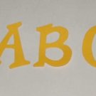 Scrapbooking Sizzix Fun Serif Alphabet - Primary Yellow