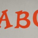 Scrapbooking Sizzix Fun Serif Alphabet - Orange