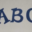 Scrapbooking Sizzix Fun Serif Alphabet - Primary Blue