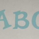 Scrapbookin Sizzix Fun Serif Alphabet - Pastel Blue