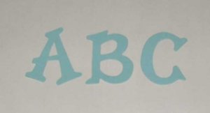 Scrapbookin Sizzix Fun Serif Alphabet - Pastel Blue