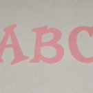 Scrapbooking Sizzix Fun Serif Alphabet - Pink