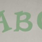 Scrapbooking Sizzix Fun Serif Alphabet - Pastel Green