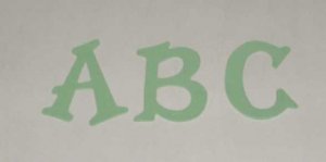 Scrapbooking Sizzix Fun Serif Alphabet - Pastel Green