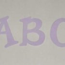 Scrapbooking Sizzix Fun Serif Alphabet - Lavender