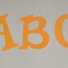 Scrapbooking Sizzix Fun Serif Alphabet - Bright Orange