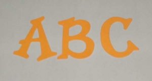 Scrapbooking Sizzix Fun Serif Alphabet - Bright Orange