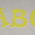 Scrapbooking Sizzix Fun Serif Alphabet - Bright Yellow
