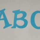 Scrapbooking Sizzix Fun Serif Alphabet - Bright Blue