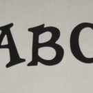 Scrapbooking Sizzix Fun Serif Alphabet - Navy Blue