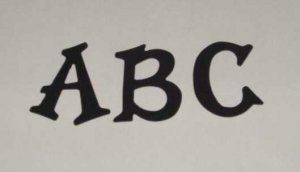 Scrapbooking Sizzix Fun Serif Alphabet - Navy Blue
