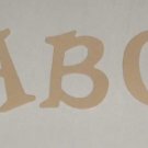 Scrapbooking Sizzix Fun Serif Alphabet - Tan