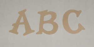 Scrapbooking Sizzix Fun Serif Alphabet - Tan