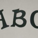 Scrapbooking Sizzix Fun Serif Alphabet - Hunter Green