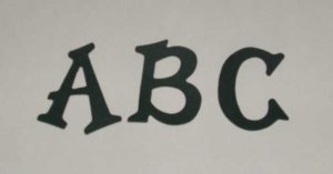 Scrapbooking Sizzix Fun Serif Alphabet - Hunter Green