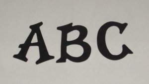 Scrapbooking Sizzix Fun Serif Alphabet - Black