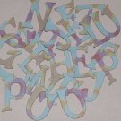 Scrapbooking Chipboard Fun Serif Alphabet - Bejeweled