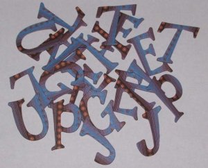 Scrapbooking Chipboard Fun Serif Alphabet