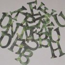 Scrapbooking Chipboard Fun Serif  Alphabet - Ivy