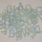 Scrapbooking Chipboard Fun Serif Alphabet - Blue/Green Plaid