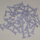 Scrapbooking Chipboard Fun Serif Alphabet - Purple Plaid