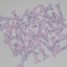 Scrapbooking Chipboard Fun Serif Alphabet - Purple Polka Dots